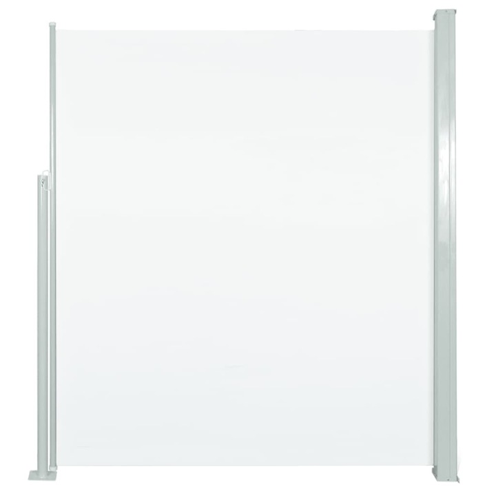 Прибираща се дворна странична тента vidaXL, 160x300 см, кремава, 5.8 kg