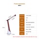 Lampa de birou moderna, tip veioza pliabila, LED Book Light, USB, 2700 – 5000K, 5W, cablu 1m, lumina de veghe, alb