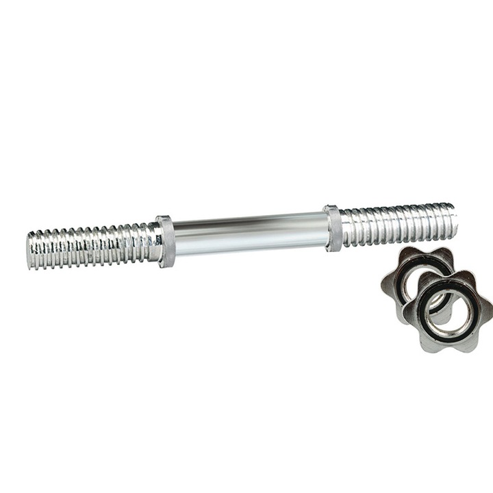 Bara gantera conica cu rotire, MDS, Argintiu