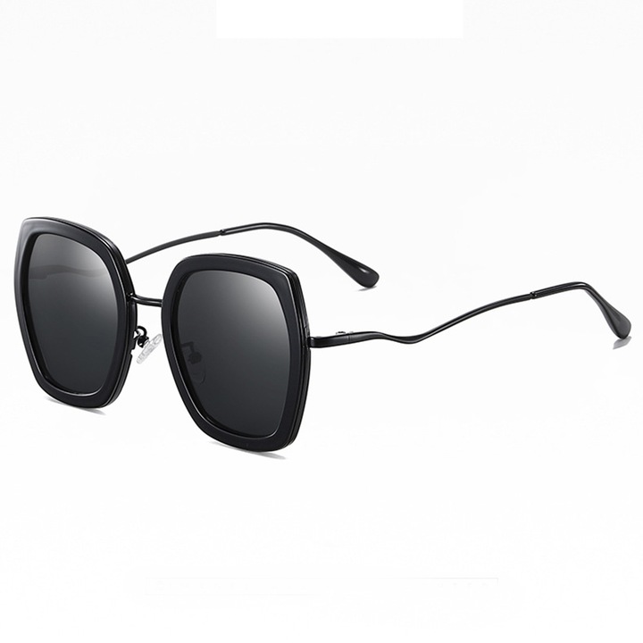 Ochelari de soare Polarizat Metal, Protectie UV, Negri
