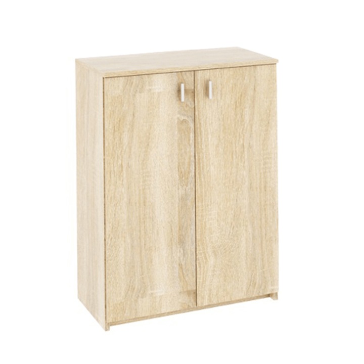 Comoda 2 usi mdf natur stejar sonoma Natali 64x31.8x85 cm
