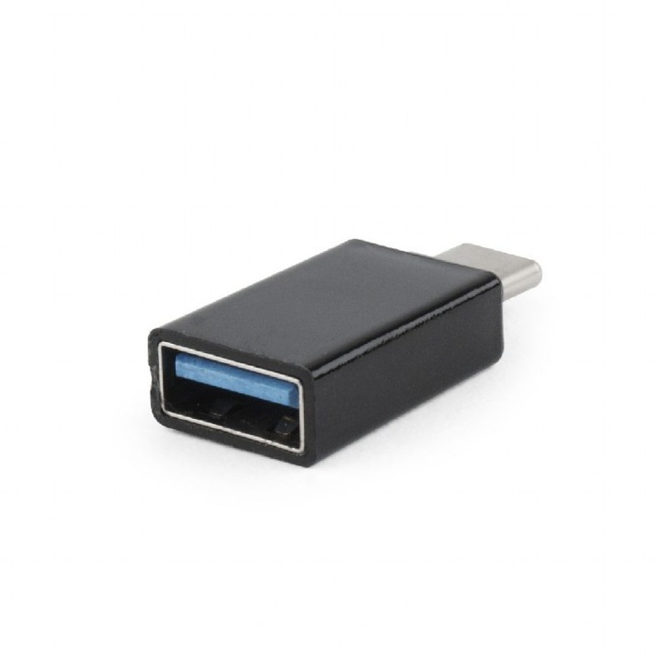 Адаптер Gembird A-USB3-CMAF-01, USB-A към USB-C, черен