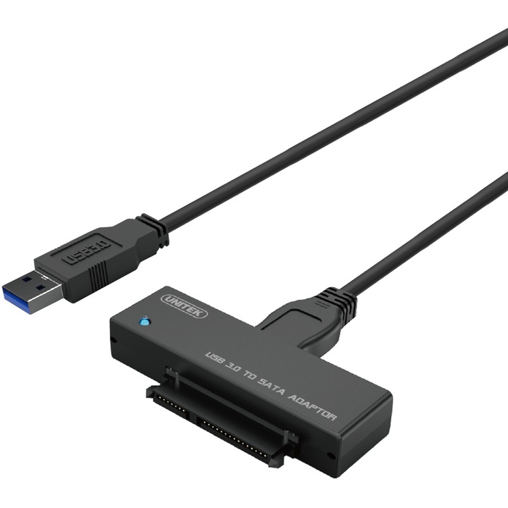 Адаптер UNITEK Y-1039, USB 3.0 към SATA, черен
