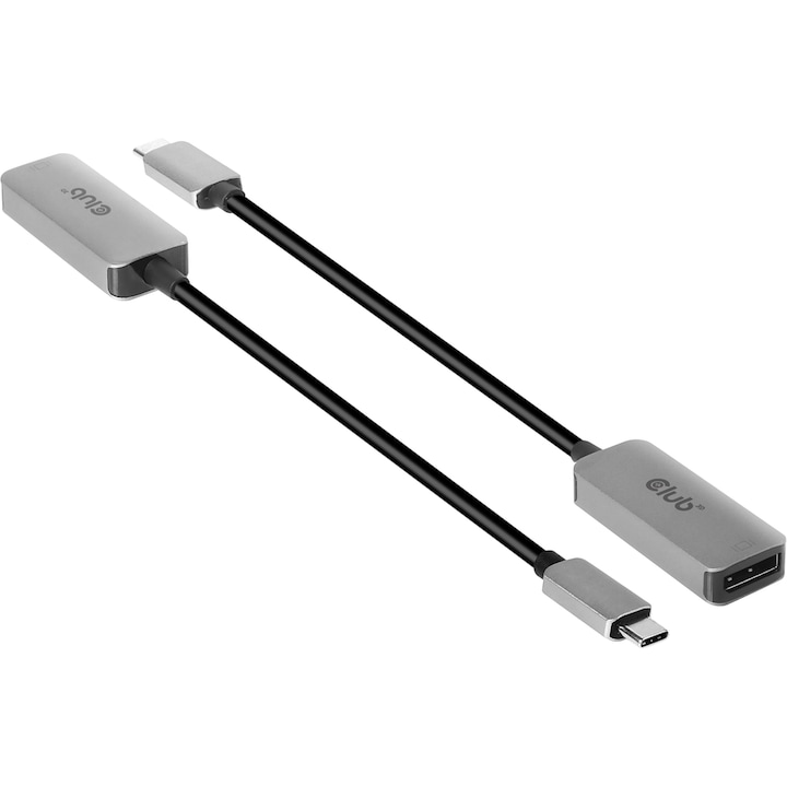 Адаптер CLUB3D, USB-C към DisplayPort 1.4, 8K, 60Hz, HBR3