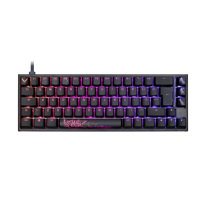 Геймърскa механична клавиатура Ducky x PowerColor One 2 SF RGB, Kailh BOX Brown