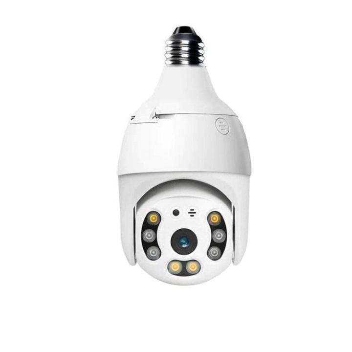 Камера за наблюдение SYNO, Идеална за сигурност, Панорамно заснемане на 360°, Wireless IP, Капацитет на паметта на SD картата 64Gb
