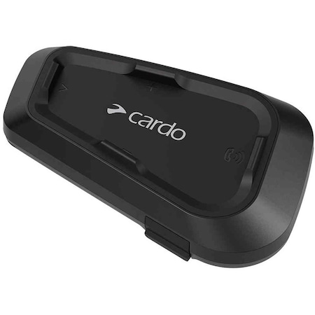 Sistem de comunicare moto Cardo Spirit Single Pack, difuzoare 32mm, Conferinta de pana la 2 rideri simultan, distanta 400m