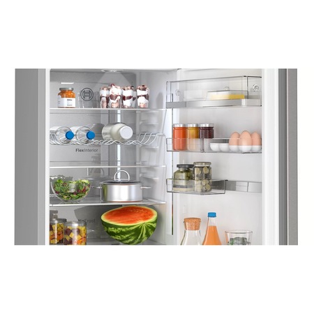 Combina frigorifica independenta BOSCH KGN39AICT Serie 6, Vita Fresh 0°C, No Frost, Tehnologie cu invertor inteligent, Home Connect, Perfect Fit, 203x60 cm Inox Anti Amprenta