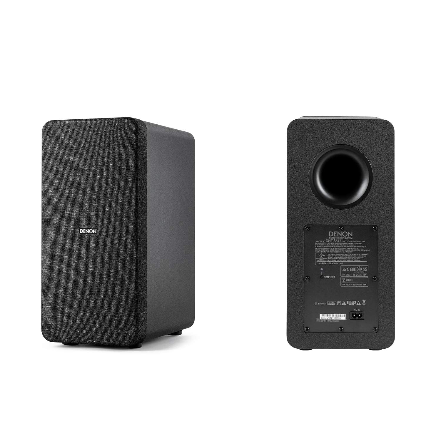 Soundbar Denon DHT-S517 cu subwoofer wireless, Dolby Atmos, Bluetooth, HDMI ARC, Optic in, negru