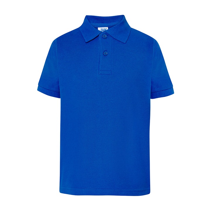 Gyermek póló, 100% pamut, Pique Kid, Királykék