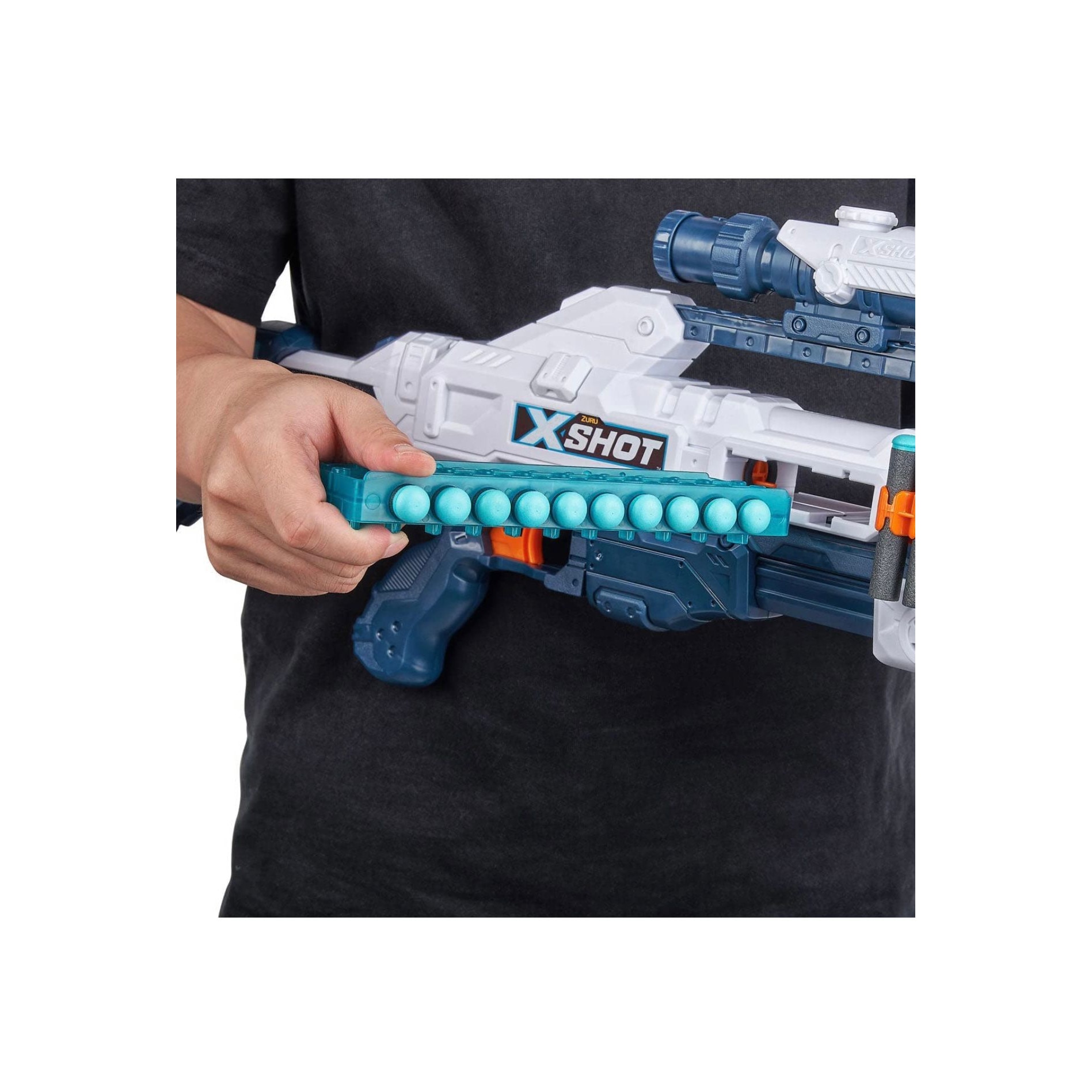 Pusca de jucarie, Zuru X-Shot Regenerator, Raza de actiune 27m, 48