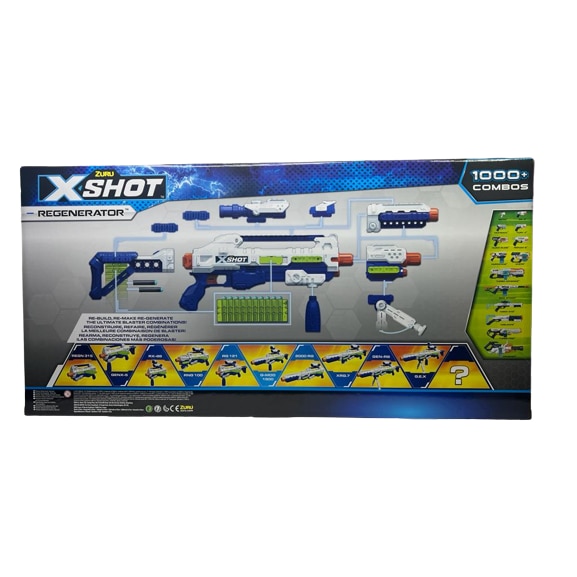 Pusca de jucarie, Zuru X-Shot Regenerator, Raza de actiune 27m, 48