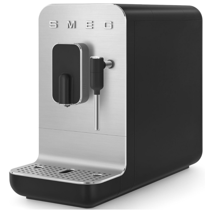Автоматична еспресо кафемашина SMEG BCC02BLMEU 50's Style, 19 бара, 1350W, Черна