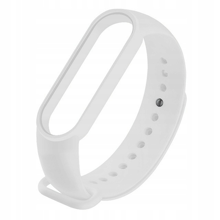Xiaomi Mi Band 5, okoskarkötő pótszíj, univerzális méret, fehér
