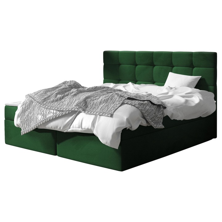 Pat boxspring Cinema 160x200, MIRJAN 24, verde, 163x206x112 cm
