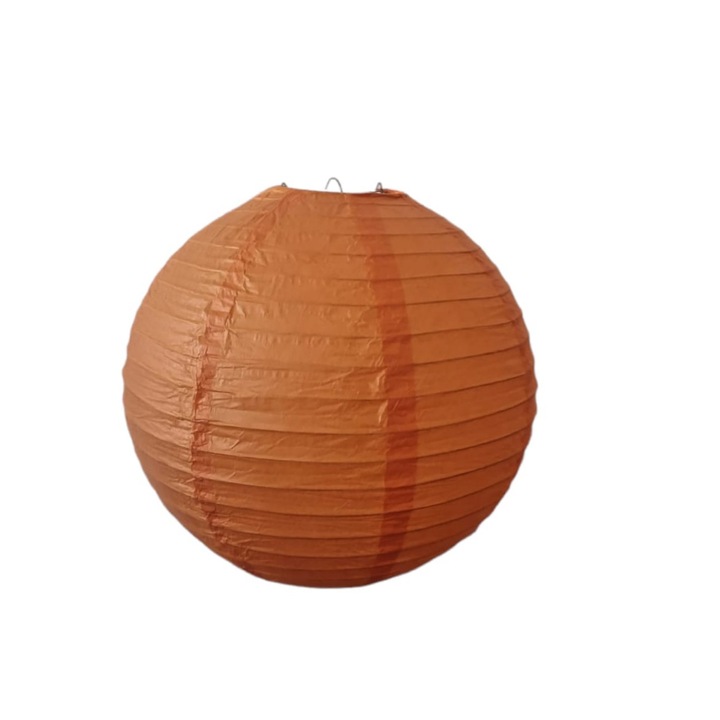 Lampion hartie portocaliu 30 cm