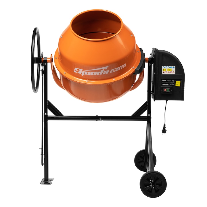 Бетонобъркачка SPARTA, CM-160S, Мощност 650 W, 160 Л