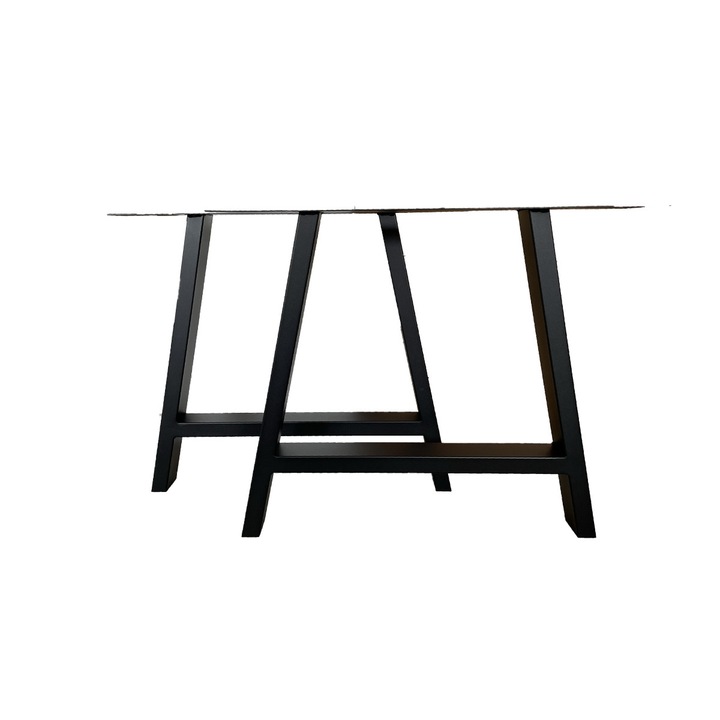 Метални основи за маса, GalaxM, Крак " А" , H = 72, Черен