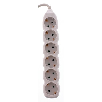 Prelungitor Well, 6 prize, intrerupator, 3xG1.5mmp, 5 m Prelungitor Well, 6 prize, intrerupator, 3xG1.5mmp, 5 m