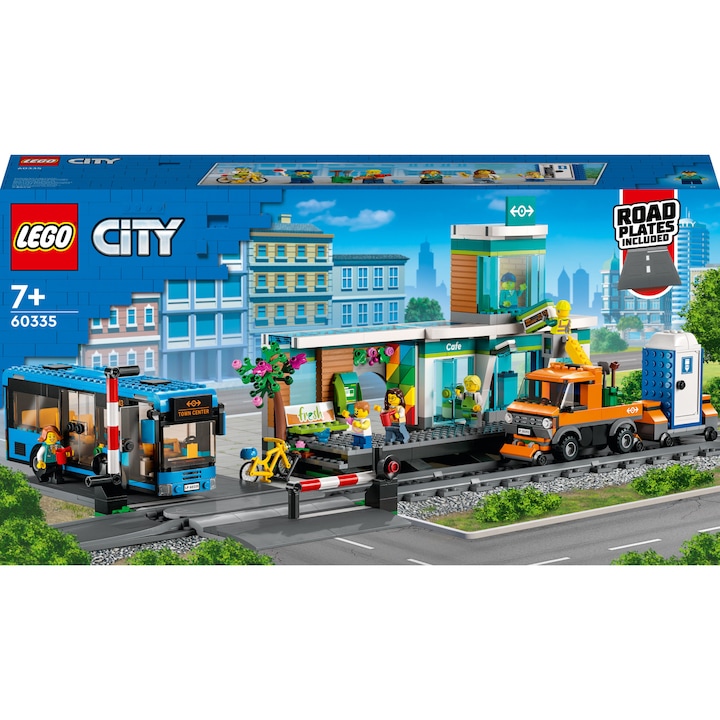 LEGO® City - Железопътна гара 60335, 907 части