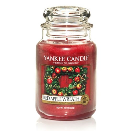 Lumanare Parfumata Borcan Mare Red Apple Wreath, Yankee Candle