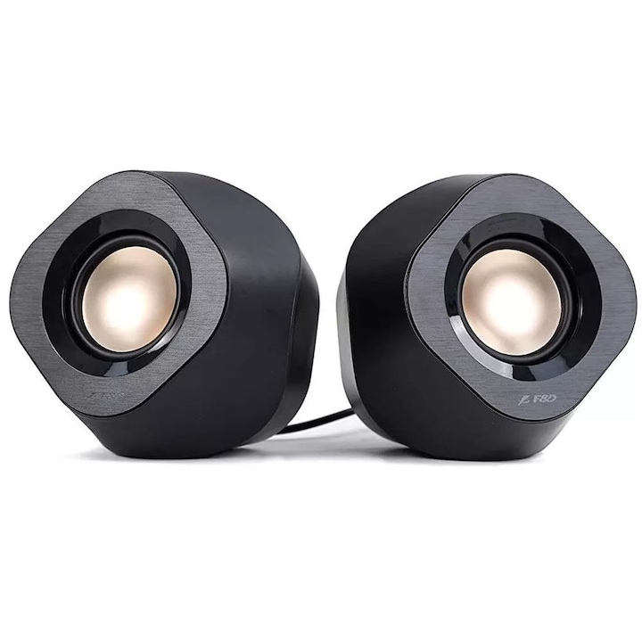 Колонка F&D V720, Черен, 8 W
