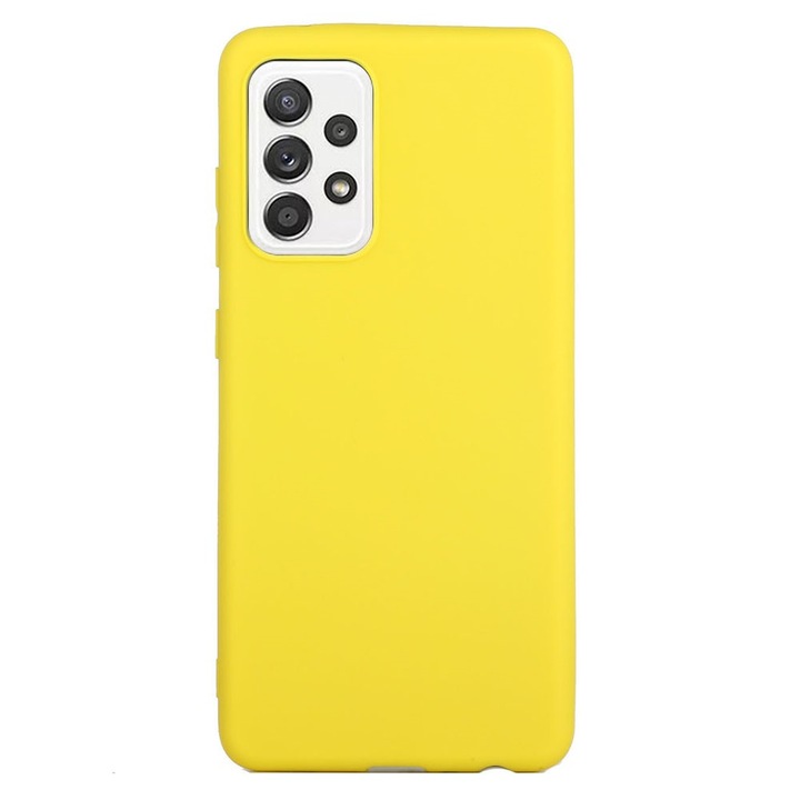 Цветен Калъф за Samsung Galaxy A53 5G, Удароустойчив, Жълт