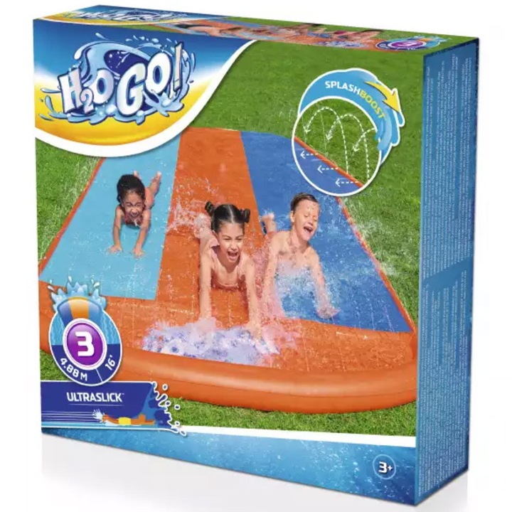Centru de joaca gonflabil Bestway, H2OGO! Triple Slide, 4.88 m