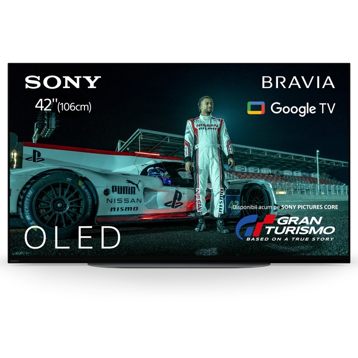 Телевизор Sony OLED 42A90K, 42" (107 см), Smart Google TV, 4K Ultra HD, 100 Hz, Клас G