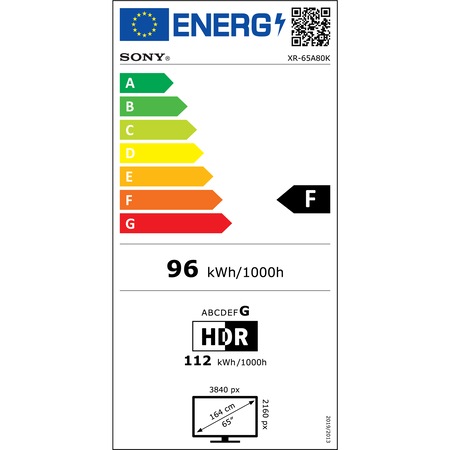 Televizor Sony OLED 65A80K, 164 cm, Smart Google TV, 4K Ultra HD, 100Hz, Clasa F