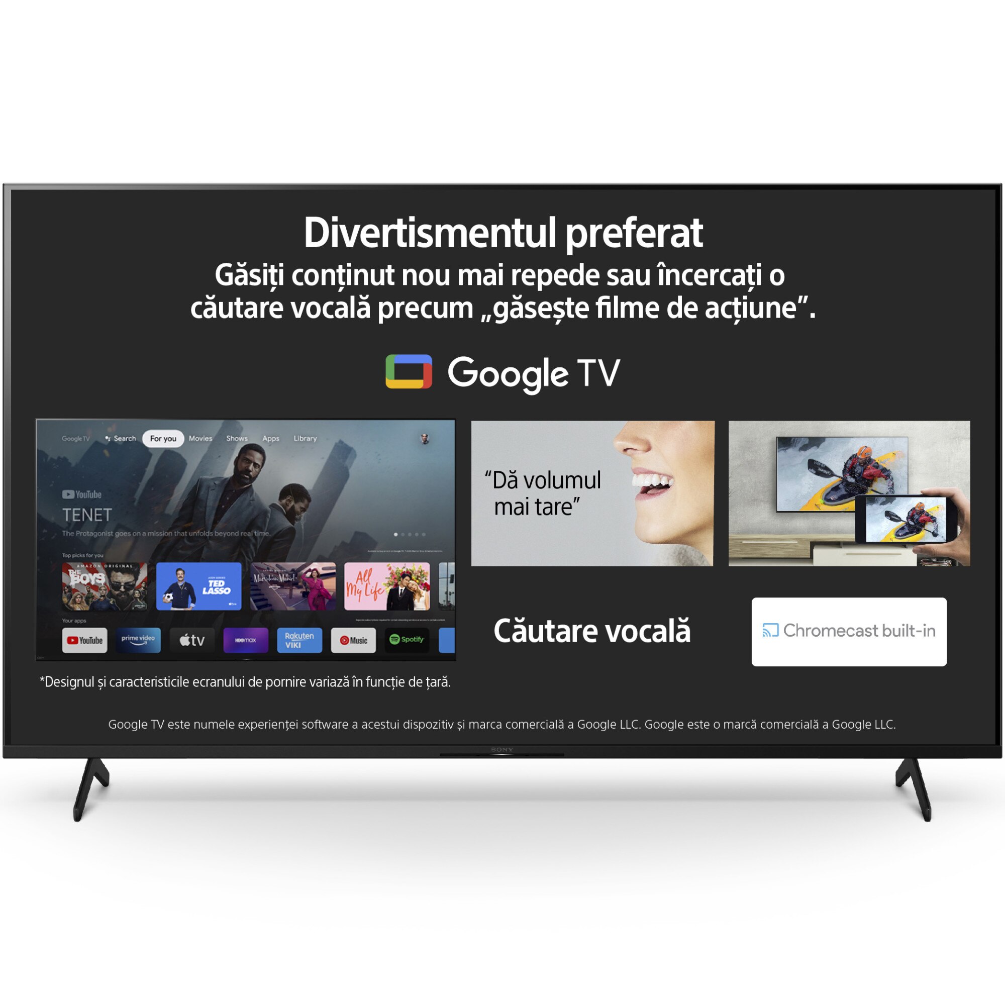 Televizor Sony LED 75X81K, 189 cm, Smart Google TV, 4K Ultra HD, Clasa F
