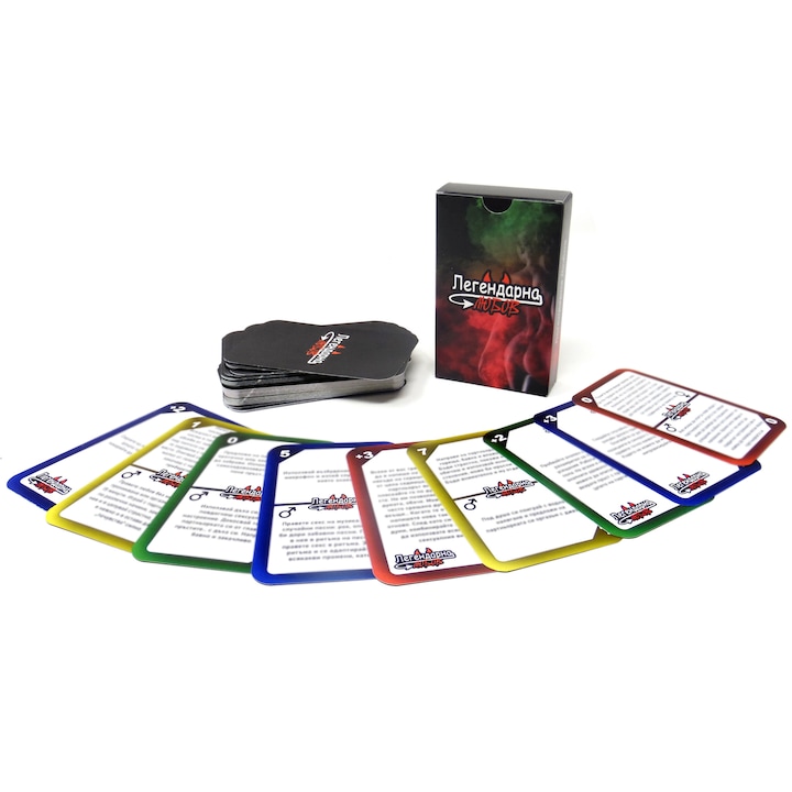 Еротична игра за двойки Легендарна любов, За възрастни, Комплект от 60 карти за игра