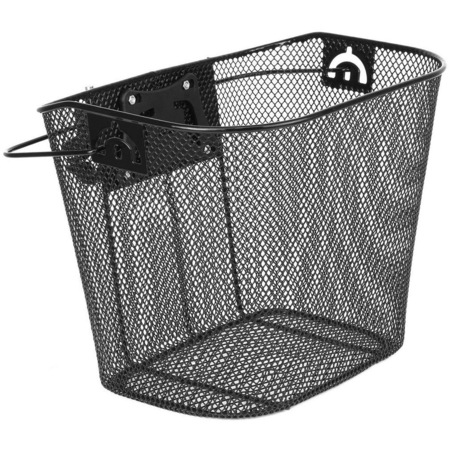 Cos pentru bicicleta, Metal, Sarcina 6 kg, 33x25x24 cm, Negru