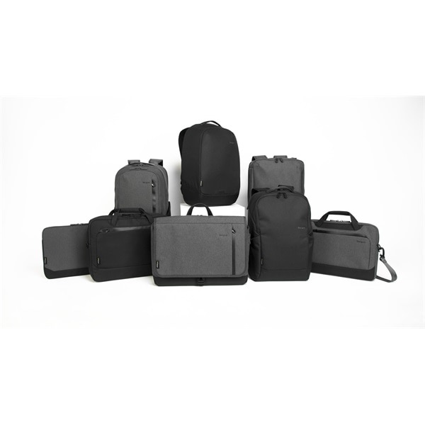 Rucsac Cypress Eco Security, Targus, Laptop maxim 15.6", Poliester, Gri