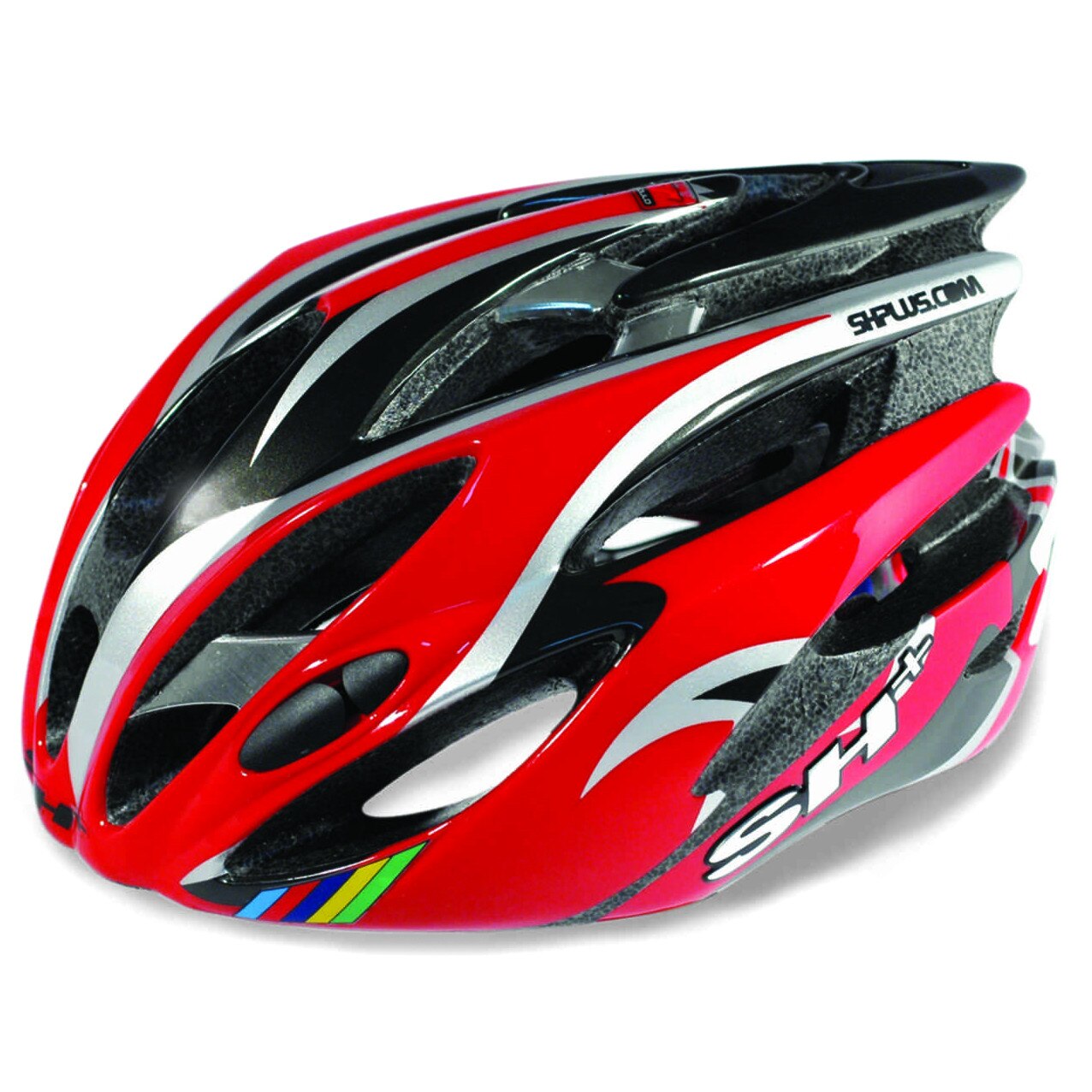 Casca SH+ NATT rosu/alb 58-62/L-XL