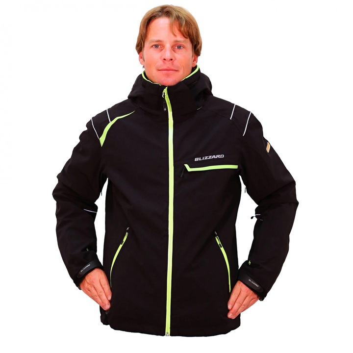 Geaca Blizzard MENS RACE negru/negru/verde