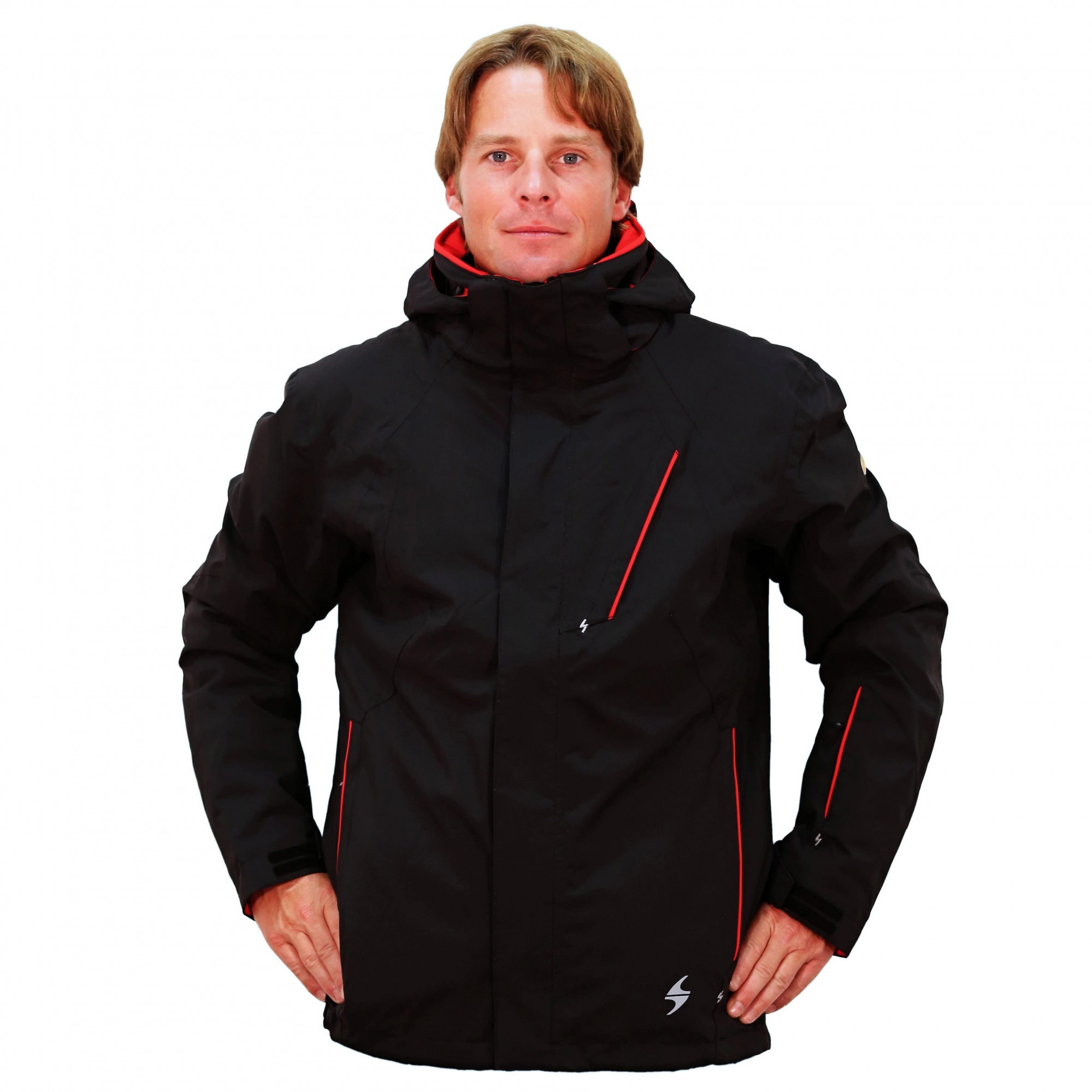 Geaca Blizzard PERFORMANCE negru/rosu/argintiu