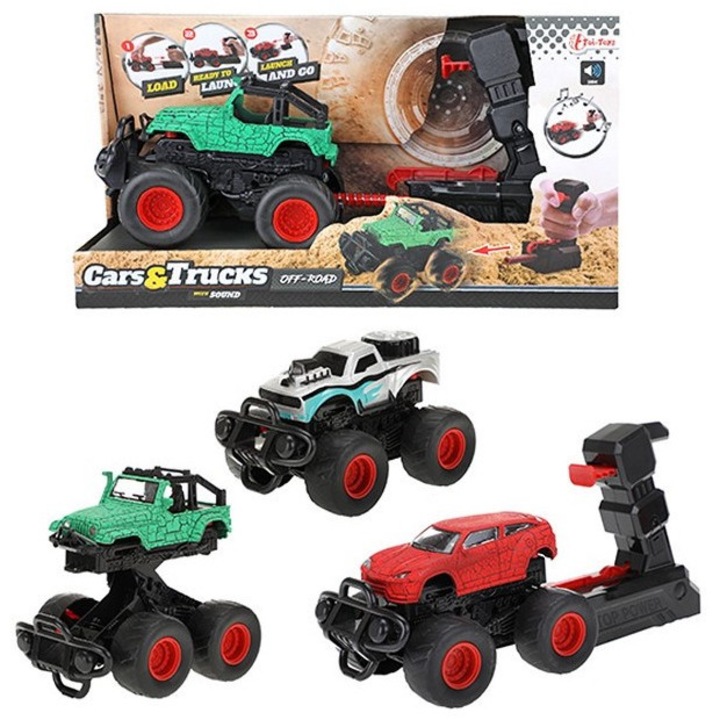 Toi-toys terepjárók kilövővel – hang, ezüst