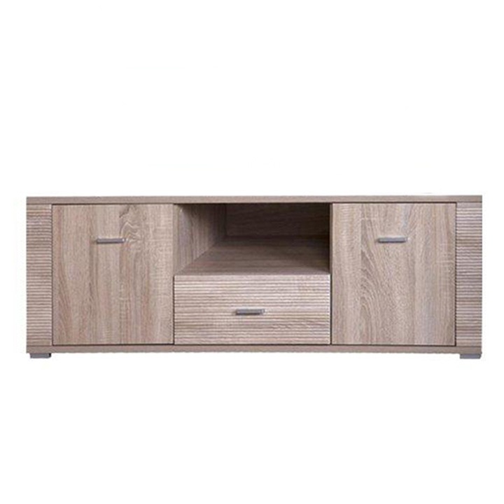 Comoda TV, din mdf maro stejar sonoma, Grand, 140x50x51 cm