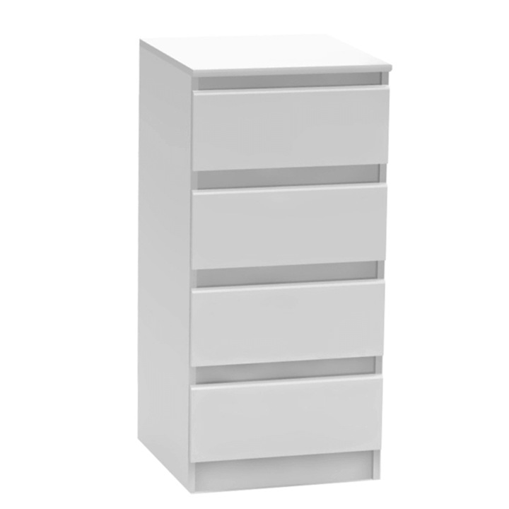 Komód 4 fiókos fehér mdf Hany 45x49x95 cm