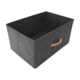 Comoda DacEnergy©, constructie metalica, 4 sertare de panza, 45 x 95 x 30 cm, negru si gri inchis