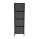 Comoda DacEnergy©, constructie metalica, 4 sertare de panza, 45 x 95 x 30 cm, negru si gri inchis