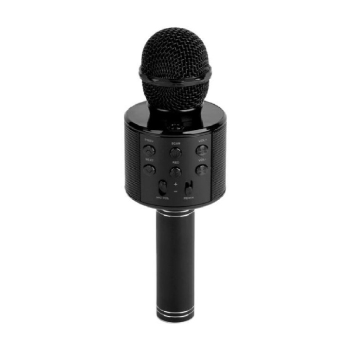 Karaoke mikrofon bluetooth-al, fekete