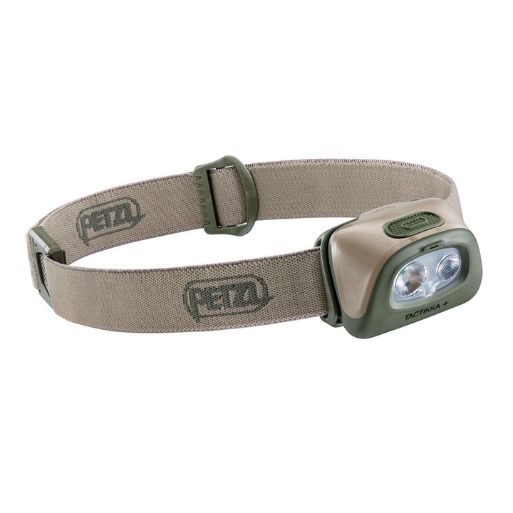Lanterna de cap Petzl Tactikka Plus Desert hybrid, 350lumen, 90m