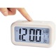 Ceas de birou cu alarma/calendar/termometru, Display LED, 13.5x7.5x4.5 cm, Alb