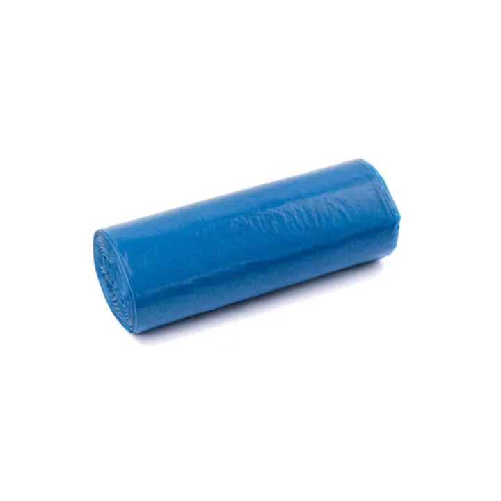 Set Saci menaj colectare selectiva,120 L, culoare albastru,10 buc/rola