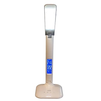 Lampa de birou Home LA 5, alarma, termometru, calendar, ceas, brat reglabil, lumina calda si rece, 5 W Lampa de birou Home LA 5, alarma, termometru, calendar, ceas, brat reglabil, lumina calda si rece, 5 W