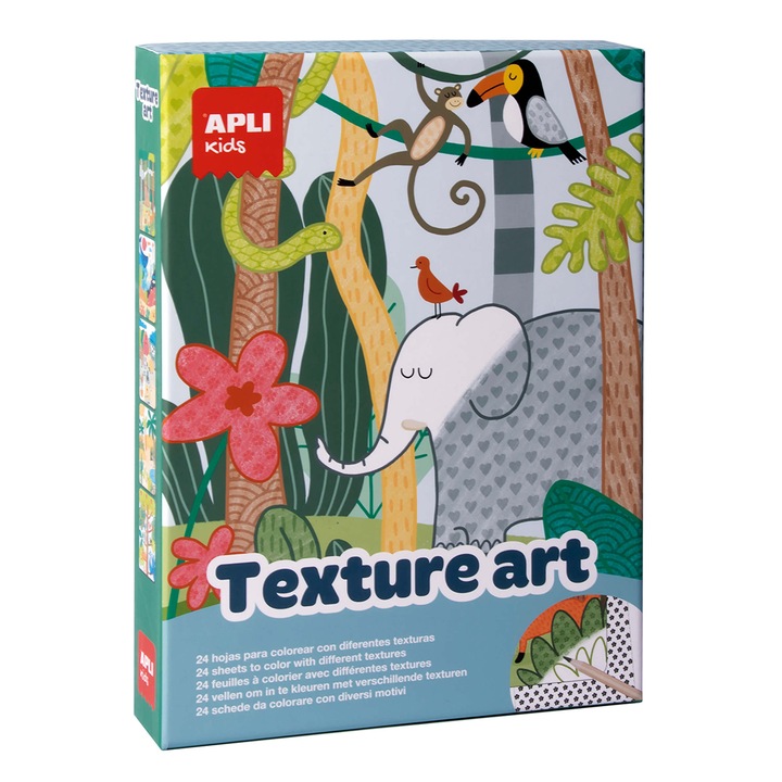 Joc creativ de pictura Art, APLI, diverse modele, 24 coli si 11 creioane