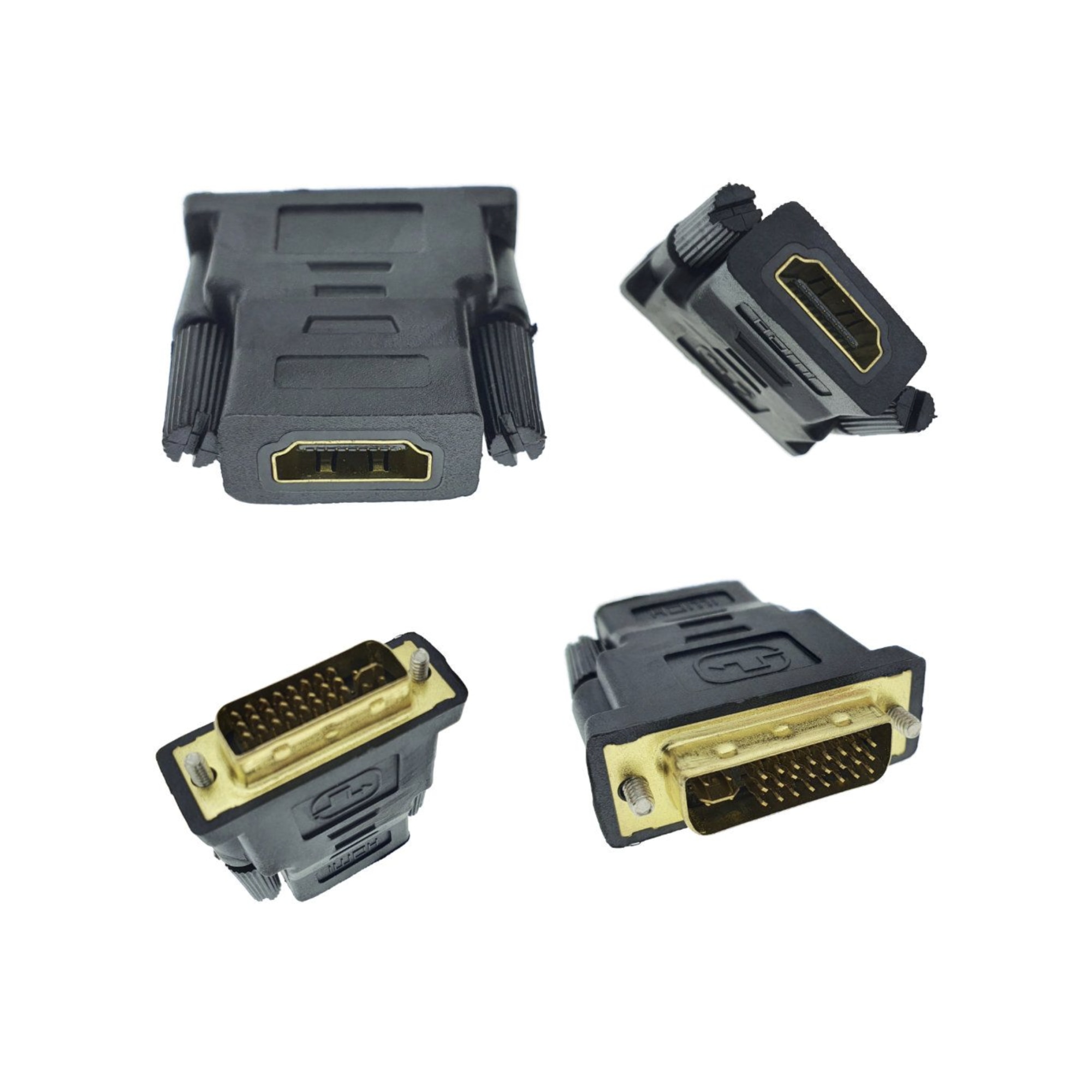 Адаптер DVI 24+5p мъжки към HDMI женски, двупосочен, черен, TCL-BBL4380 ...