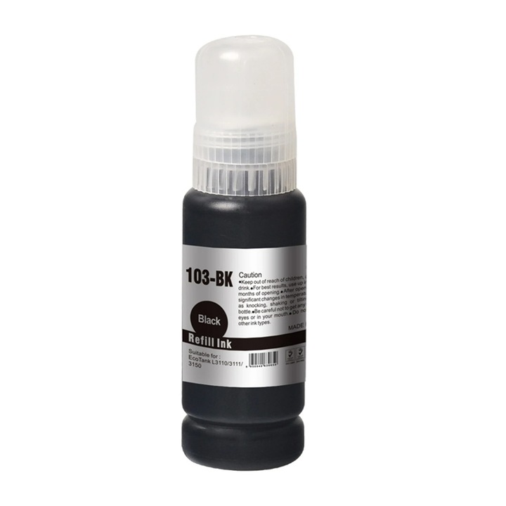 Cerneala imprimanta, Pentru Epson, 103, L3110/3111/3150, 70ml, Negru
